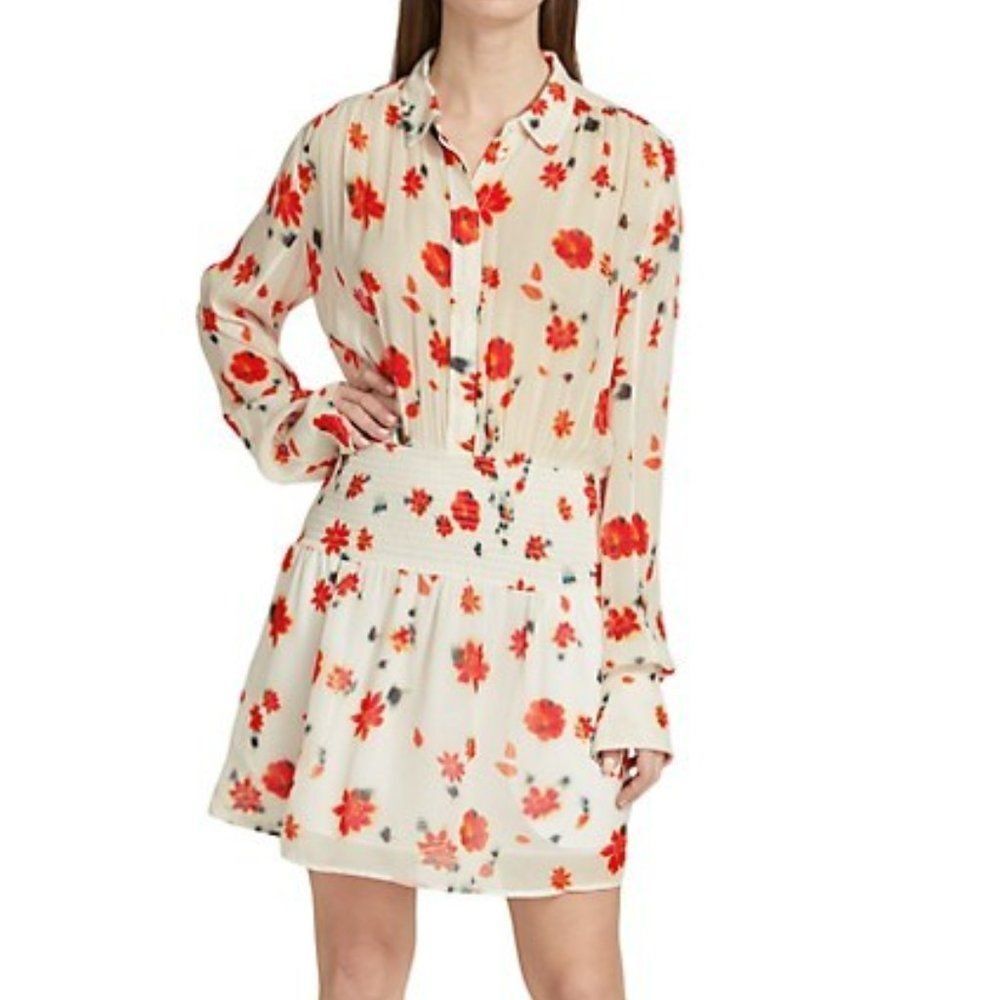 rag & bone Bailey Floral Smocked Dress
